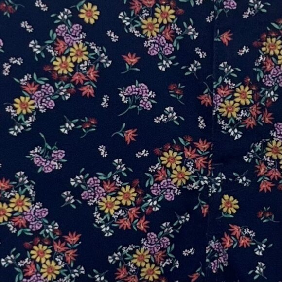 St Johns Bay Floral Shorts Womens 12 Blue New 5" Mid Rise Summer - Picture 7 of 15